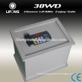 Top spring loading motor drive hidden floor mounted safe